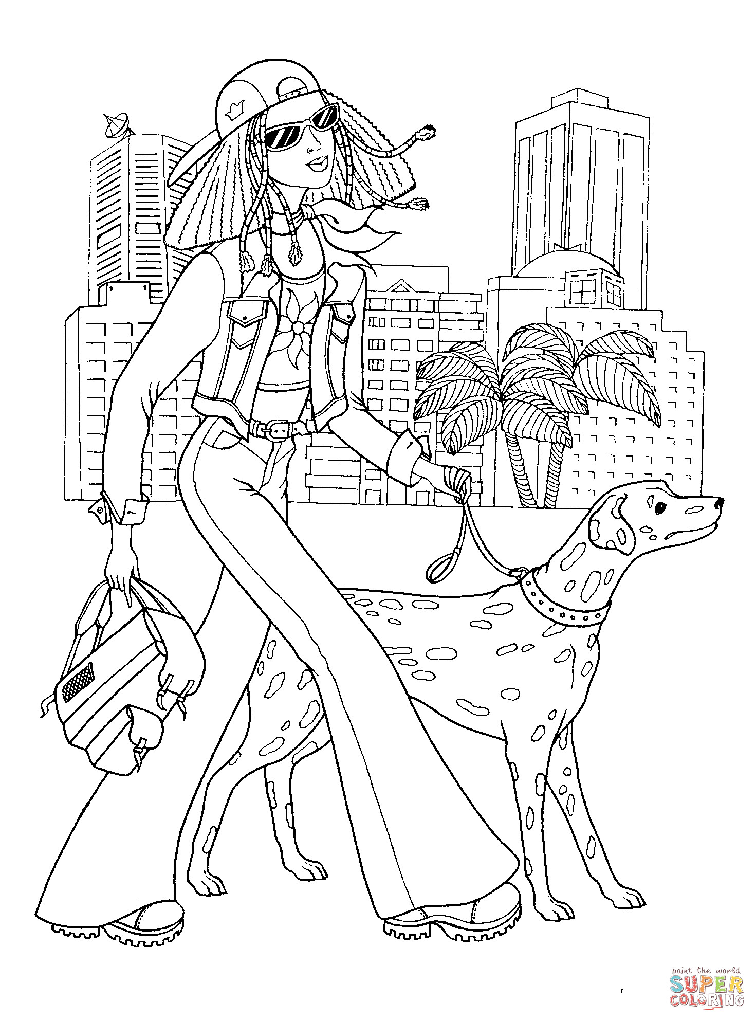 Coloring Pages For Teenage Girls
 Teenager Fashion coloring page