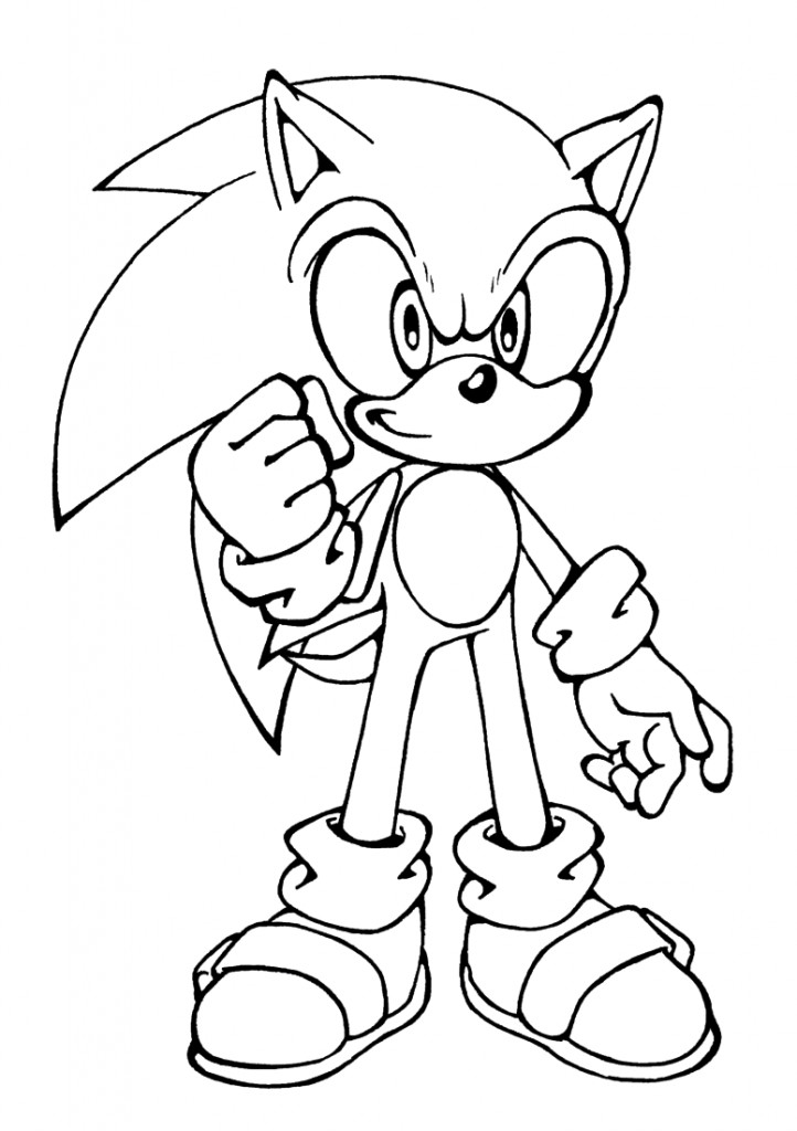 Coloring Pages For Teenagers Printable Free
 Free Printable Sonic The Hedgehog Coloring Pages For Kids