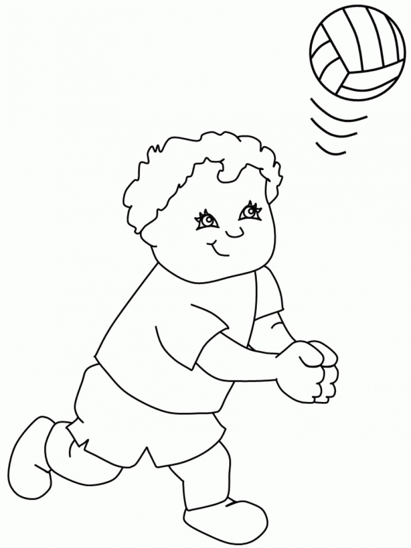Coloring Pages For Teenagers Printable Free
 Free Printable Volleyball Coloring Pages For Kids