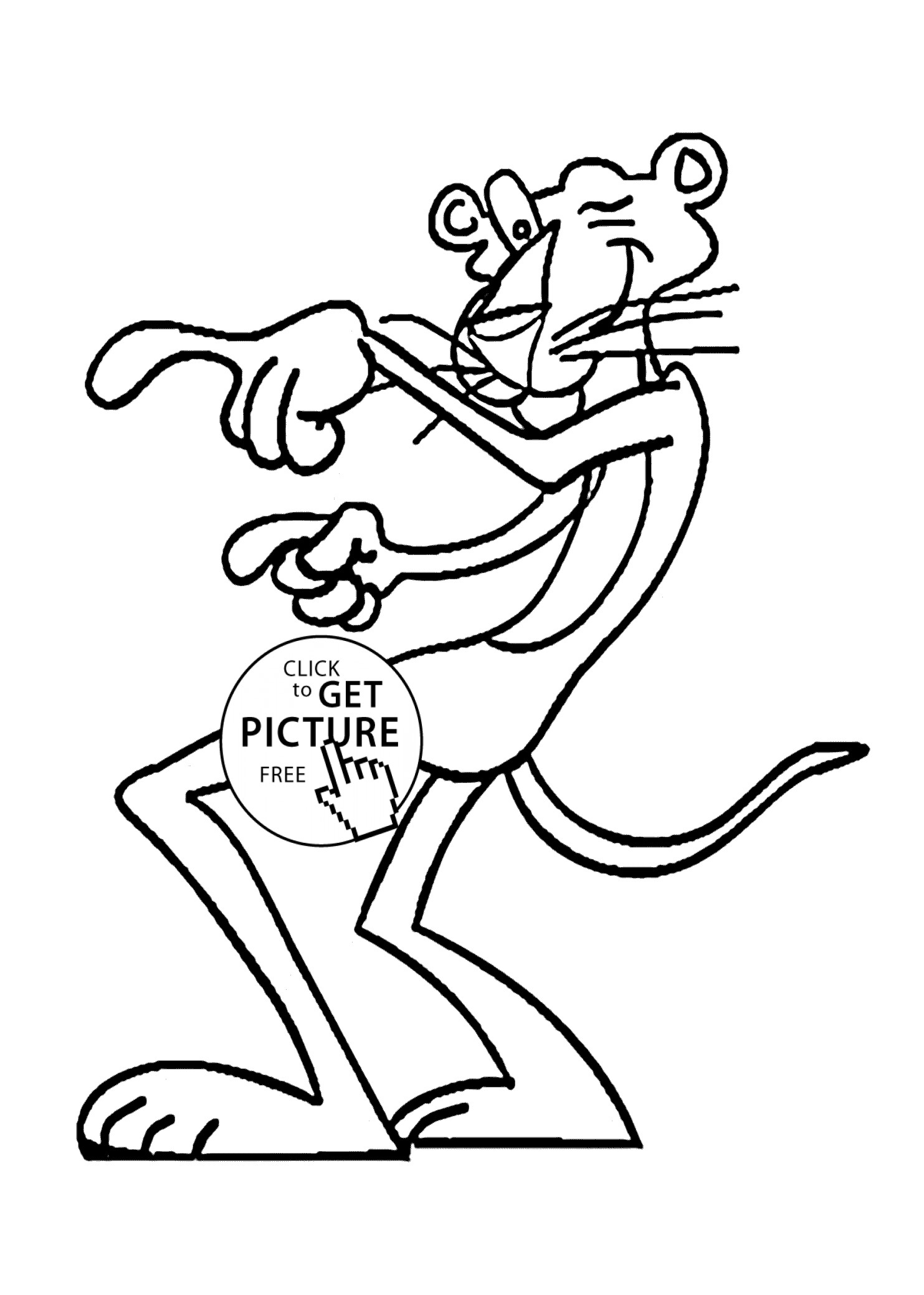 Coloring Pages For Teenagers Printable Free
 Pink Panther dance coloring pages for kids printable free