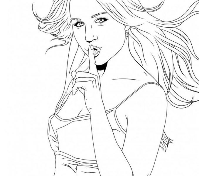 Coloring Pages For Teens Girls
 Teenage Girl Drawing at GetDrawings