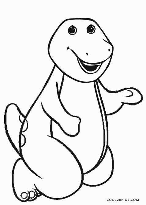Coloring Pages For Toddlers Free
 Free Printable Barney Coloring Pages For Kids