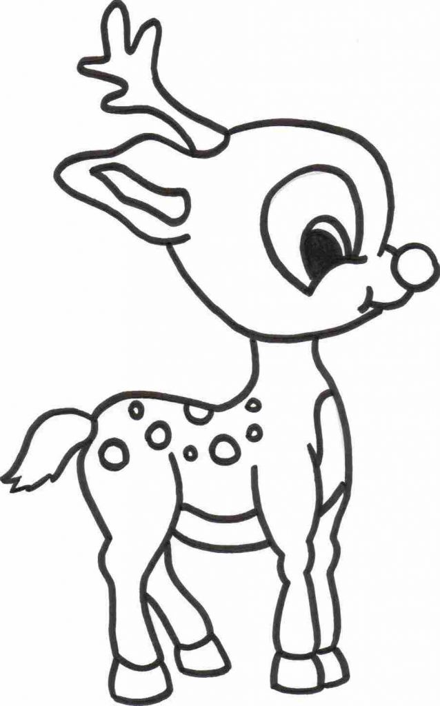 Coloring Pages For Toddlers Free
 Free Printable Reindeer Coloring Pages For Kids