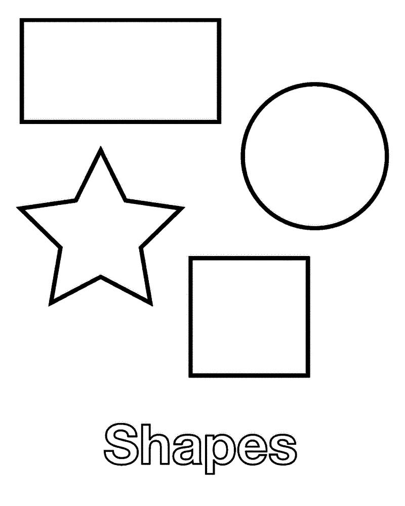 Coloring Pages For Toddlers Shapes
 Shapes Coloring Pages Kidsuki