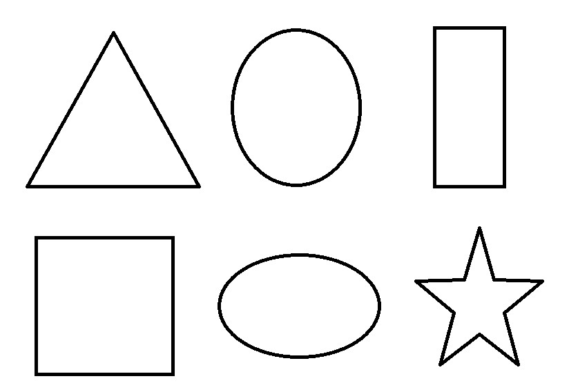 Coloring Pages For Toddlers Shapes
 Basic Shapes to Print and Color