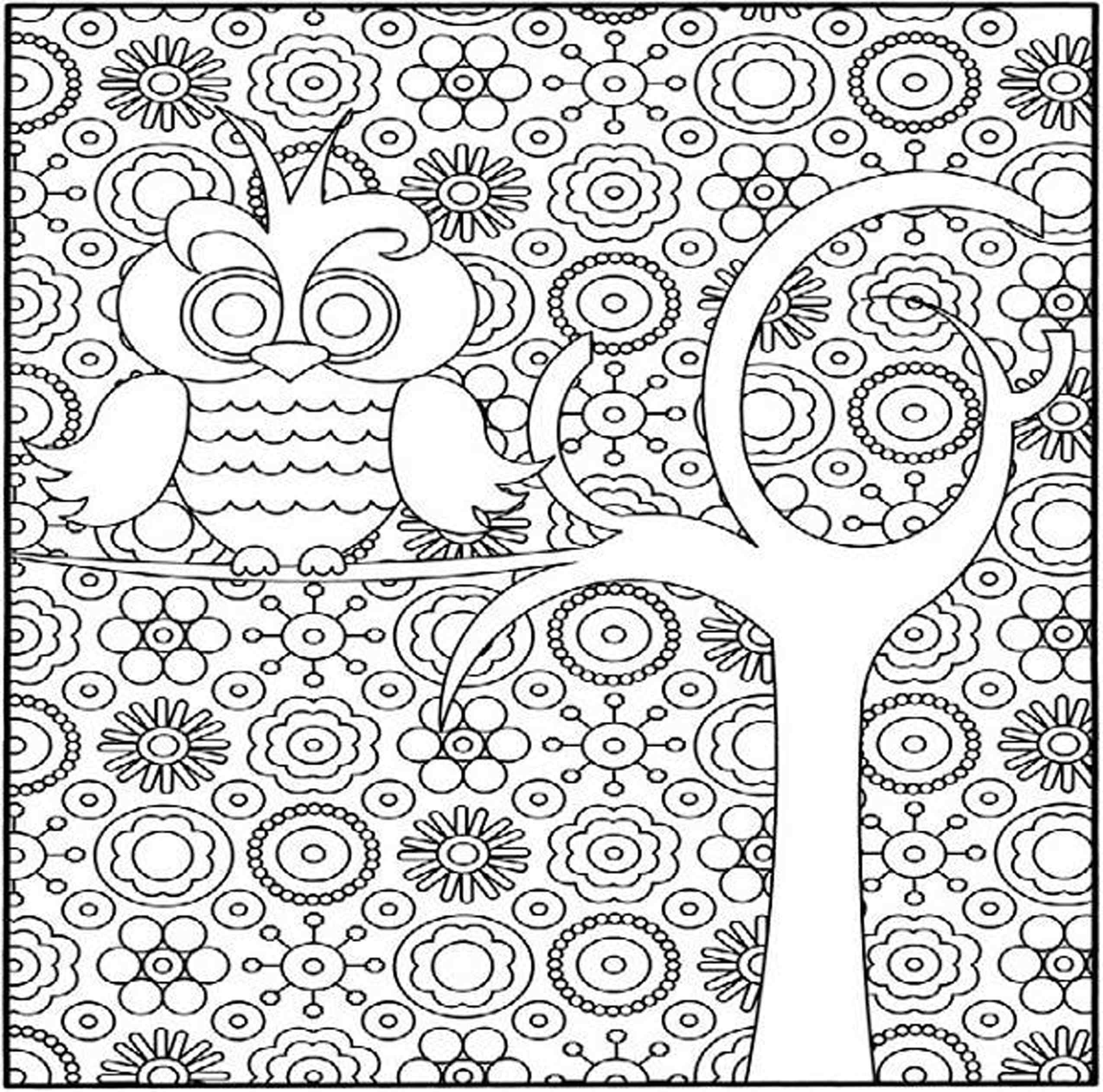 Coloring Pages Girls Hard
 Fun Hard Coloring Pages For Kids Coloring Home