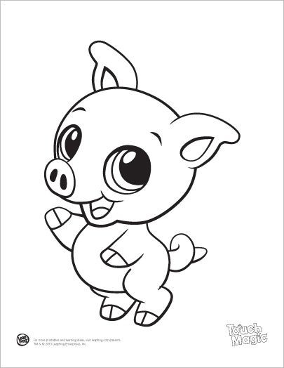 Coloring Pages Of Baby Animals
 LeapFrog printable Baby Animal Coloring Pages Pig