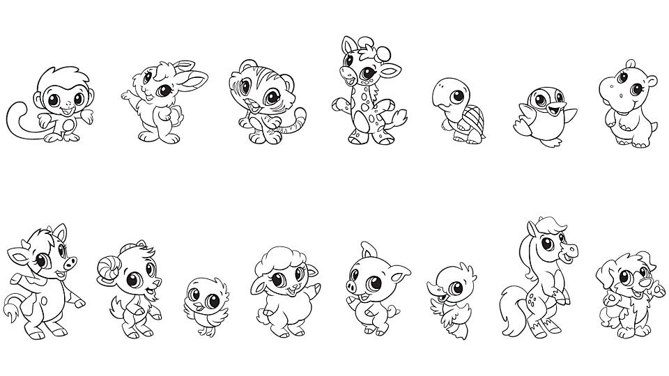 Coloring Pages Of Baby Animals
 Free Baby Animal Coloring Pages & Printables