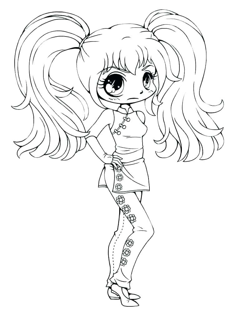 Coloring Pages Of Cute Girls
 Cute Mermaid Coloring Pages at GetColorings