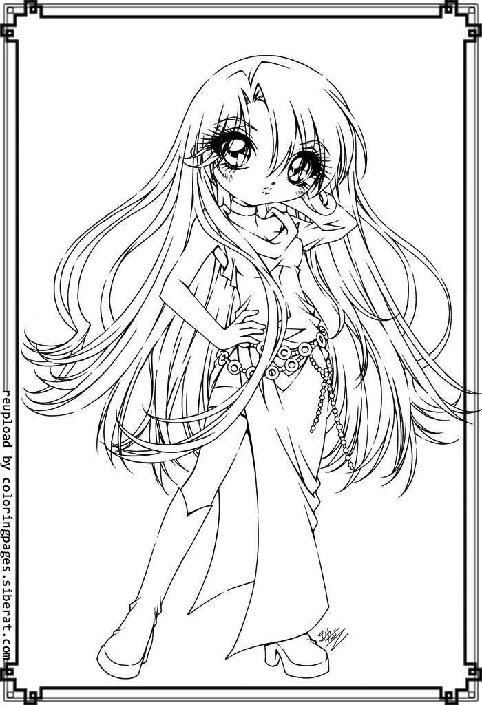 Coloring Pages Of Cute Girls
 Anime Cat Girl Coloring Pages Coloring Pages