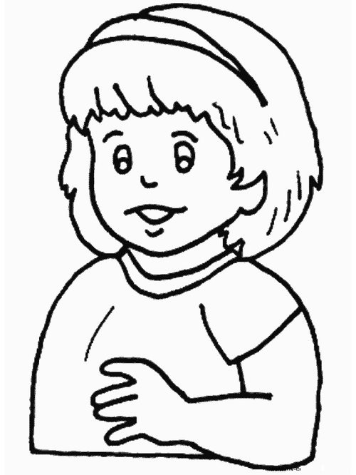 Coloring Pages Of Cute Girls
 Cute Girl Coloring Pages For Kids Disney Coloring Pages