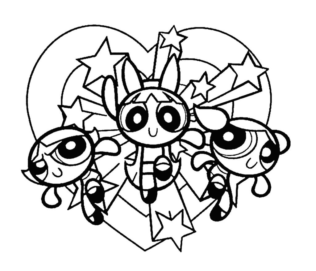 Coloring Pages Powerpuff Girls
 The Powerpuff Girls Drawing Pencil Sketch Colorful