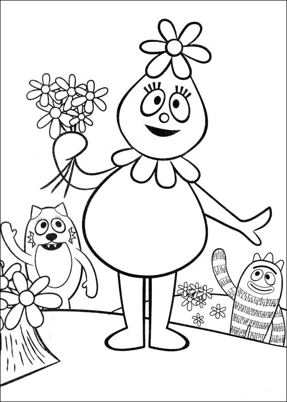 Coloring Pages Printable
 Fun Coloring Pages Yo Gabba Gabba Coloring Pages