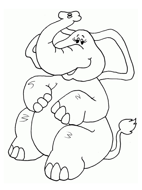 Coloring Pages Printable
 Kids Page Elephant Coloring Pages