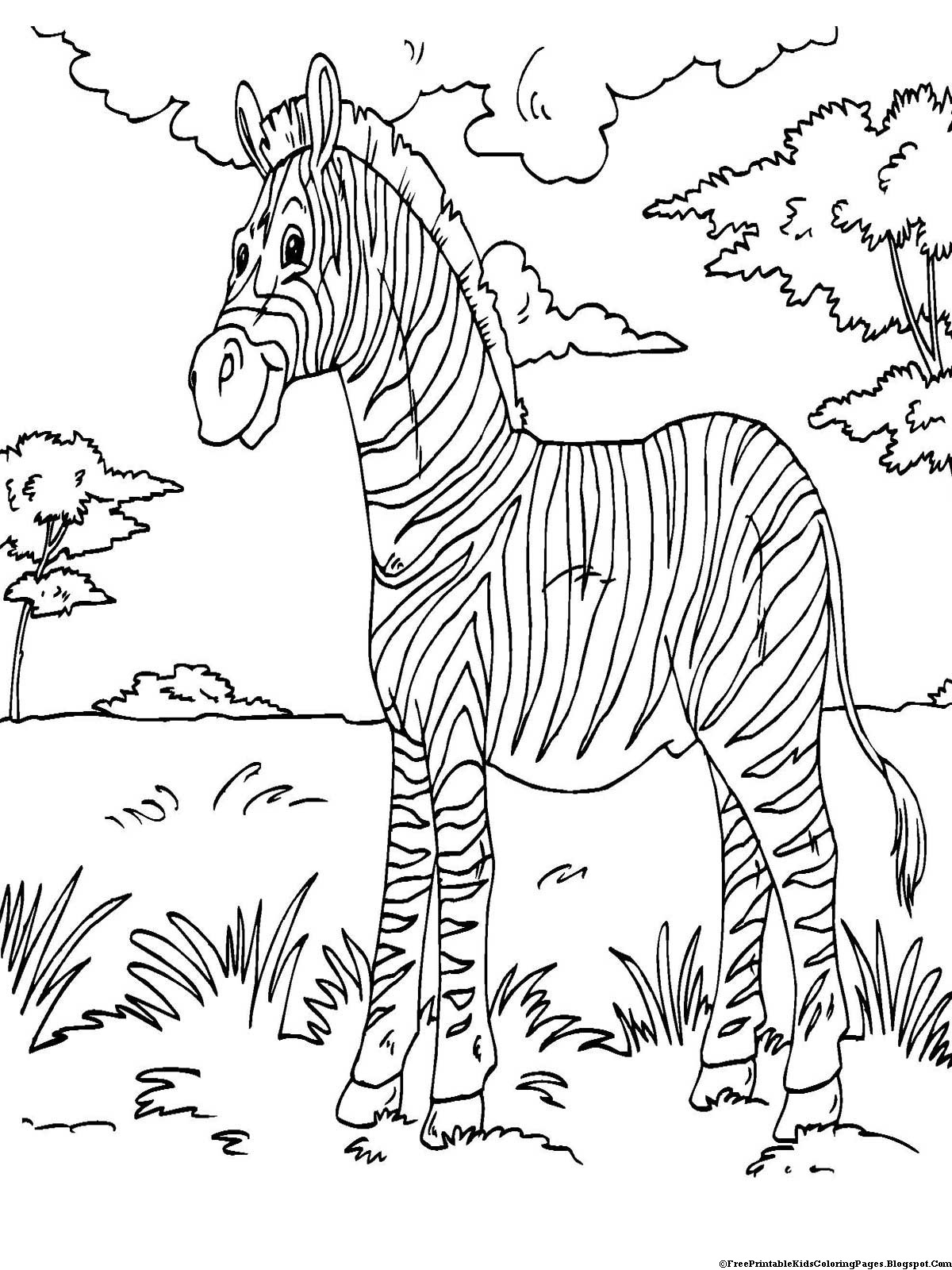 Coloring Pages Printable
 Zebra Coloring Pages Free Printable Kids Coloring Pages