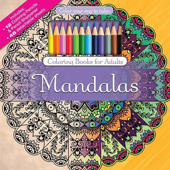 Coloring Pencils For Adult Coloring Books
 Mandalas Adult Coloring Book With Color Pencils Color