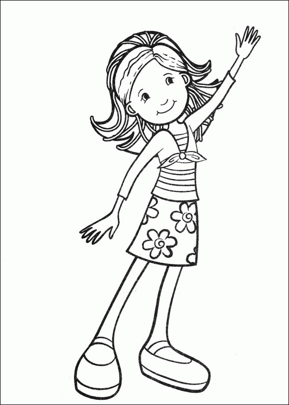 Coloring Sheet For Girls
 Groovy Girls Coloring Pages