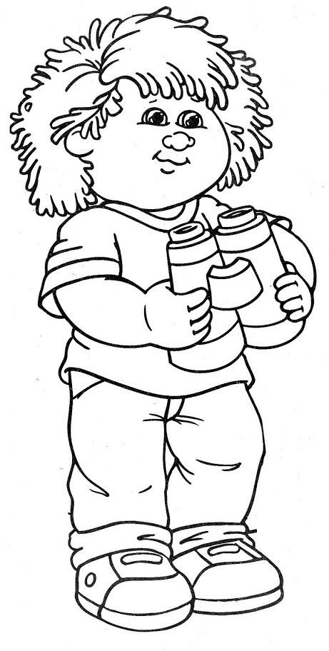 Coloring Sheet For Toddlers
 Cabbage Patch Kids