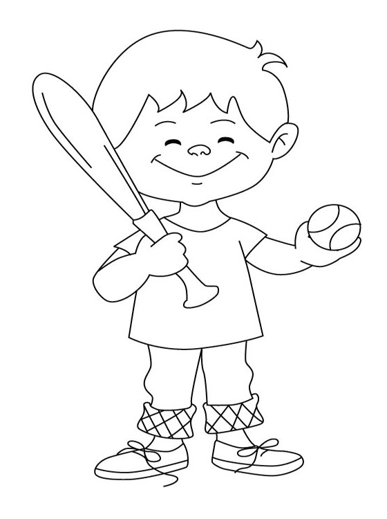 Coloring Sheets Boys
 Kids Page Baseball Coloring Pages