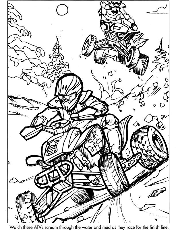 Coloring Sheets For Boys
 3 extreme sports coloring pages always looking for