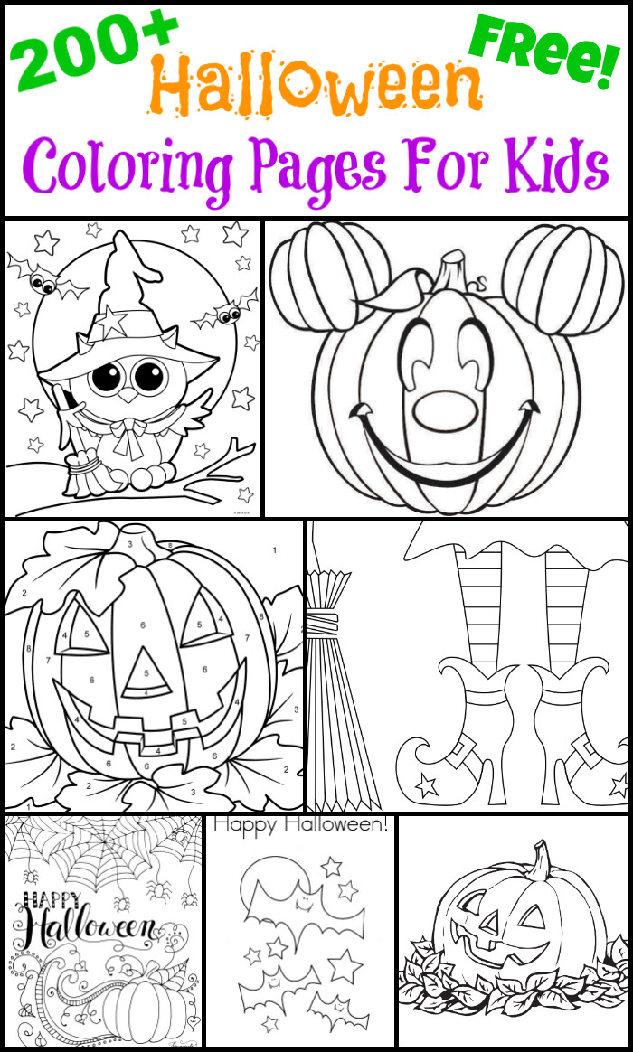Coloring Sheets For Kids Halloween
 200 Free Halloween Coloring Pages For Kids The Suburban Mom