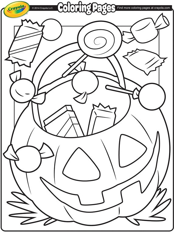 Coloring Sheets For Kids Halloween
 Halloween Treats Coloring Page