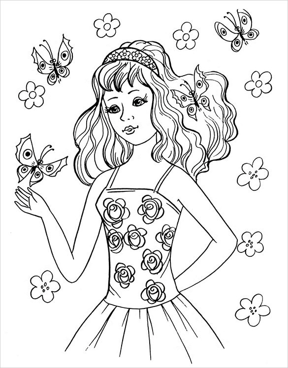 Coloring Sheets For Teenage Girls
 20 Teenagers Coloring Pages PDF PNG