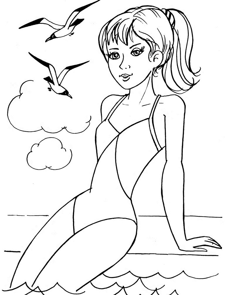 Coloring Sheets Of Girls
 La s Coloring Pages to and print for free