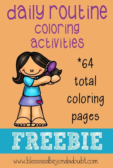 Coloring Videos For Kids
 Super CUTE Daily Routine Coloring Pages