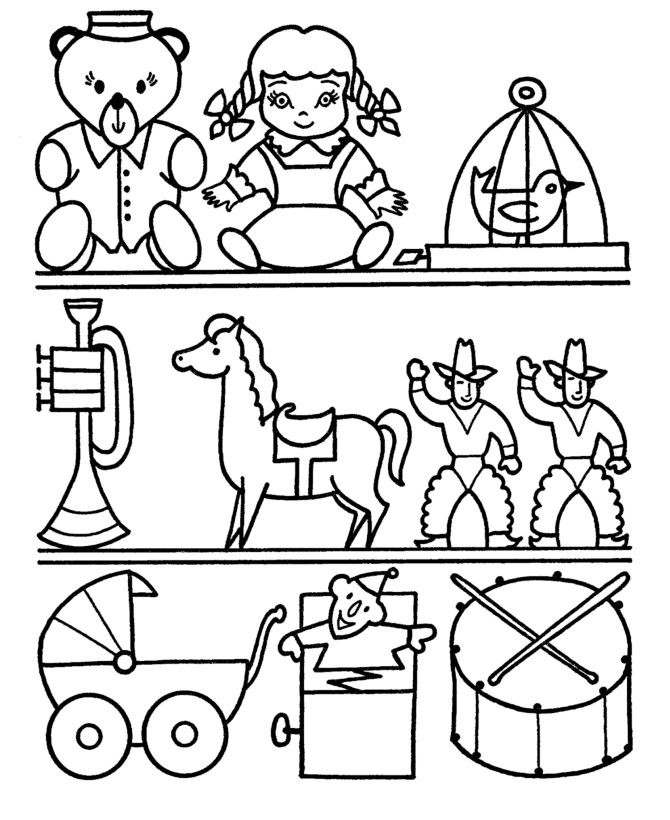 Coloring Worksheets For Kids
 toy shops Colouring Pages
