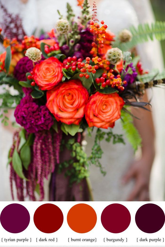 Colors For Fall Weddings
 Color Inspiration Wine Red Color Palette