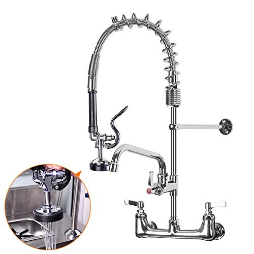 Commercial Kitchen Faucets Wall Mounted
 MSTJRY mercial Kitchen Faucet With Pull Down Sprayer