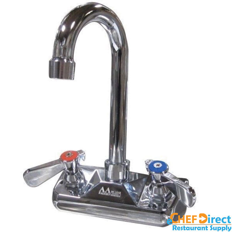 Commercial Kitchen Faucets Wall Mounted
 mercial Kitchen 4" Wall Mount Faucet w 3 1 2" Spout