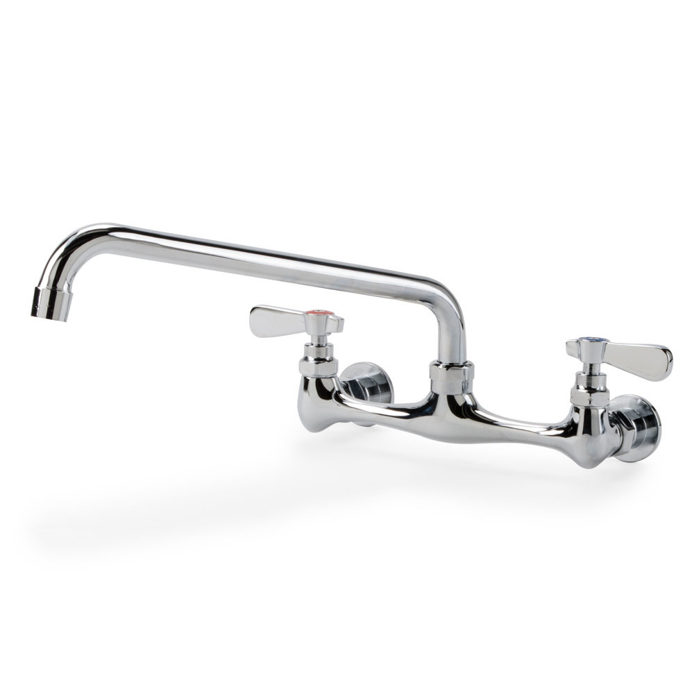 Commercial Kitchen Faucets Wall Mounted
 Regency Wall Mounted Swivel Faucet with 8" Centers 12