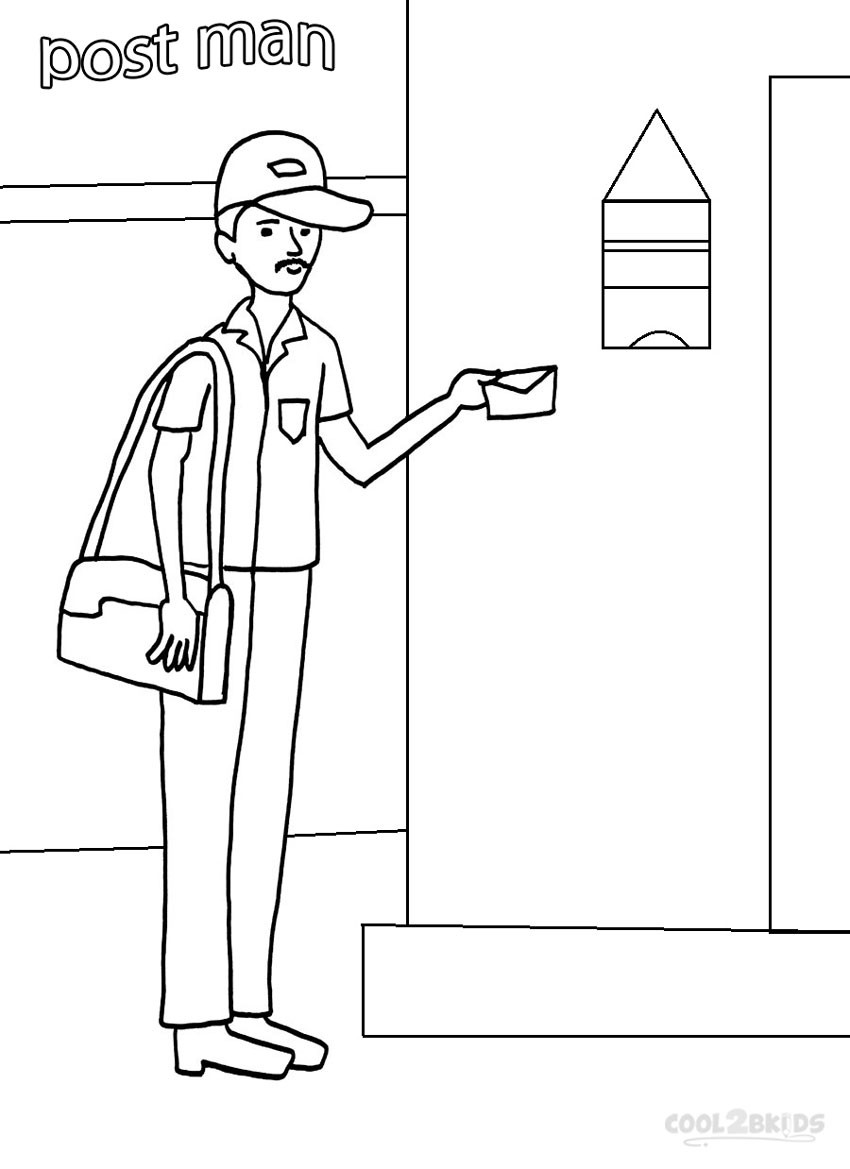 Community Helpers Coloring Pages For Toddlers
 Printable munity Helper Coloring Pages For Kids