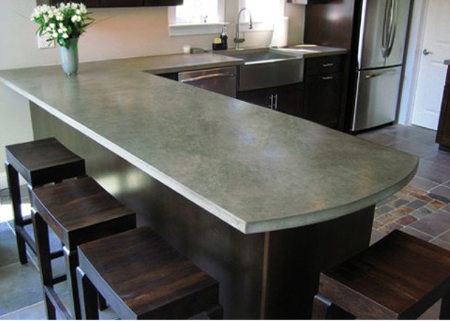 Concrete Counters Kitchen
 39 Minimalist Concrete Kitchen Countertop Ideas