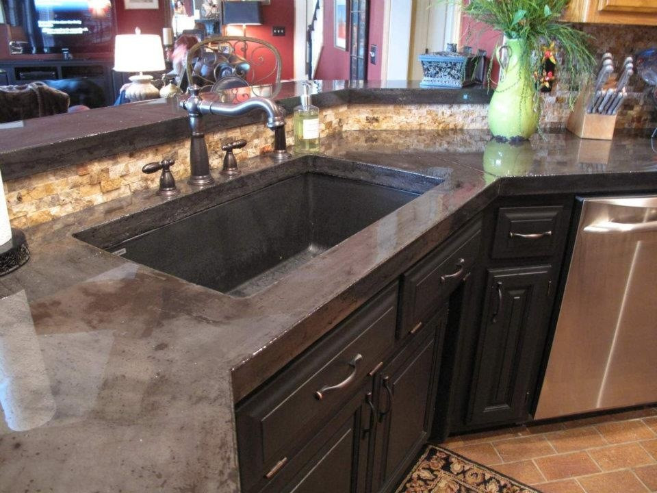 Concrete Counters Kitchen
 How to pour and install concrete countertops in your