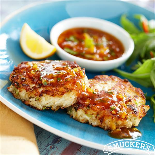 Condiment For Crab Cakes
 Crab Cakes with Sweet Chili Sauce Smucker s