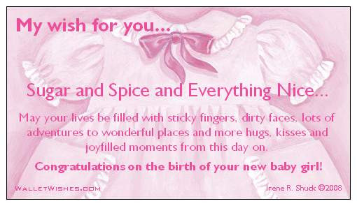 Congrats On Your New Baby Quotes
 Baby Girl Congratulations Quotes QuotesGram