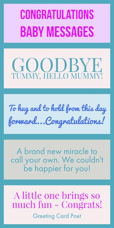 Congrats On Your New Baby Quotes
 Congratulations baby messages quotes wishes and sayings