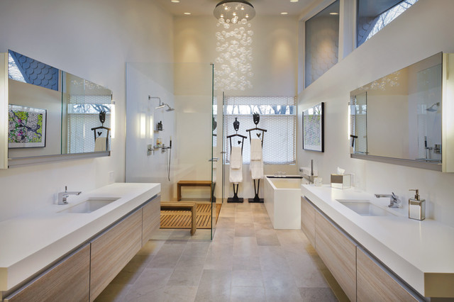 Contemporary Master Bathroom
 Master Bath Modern Bathroom minneapolis by