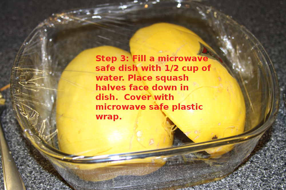 Cook Spaghetti In Microwave
 Take The Mystery Out Spaghetti Squash Thrifty Little Mom