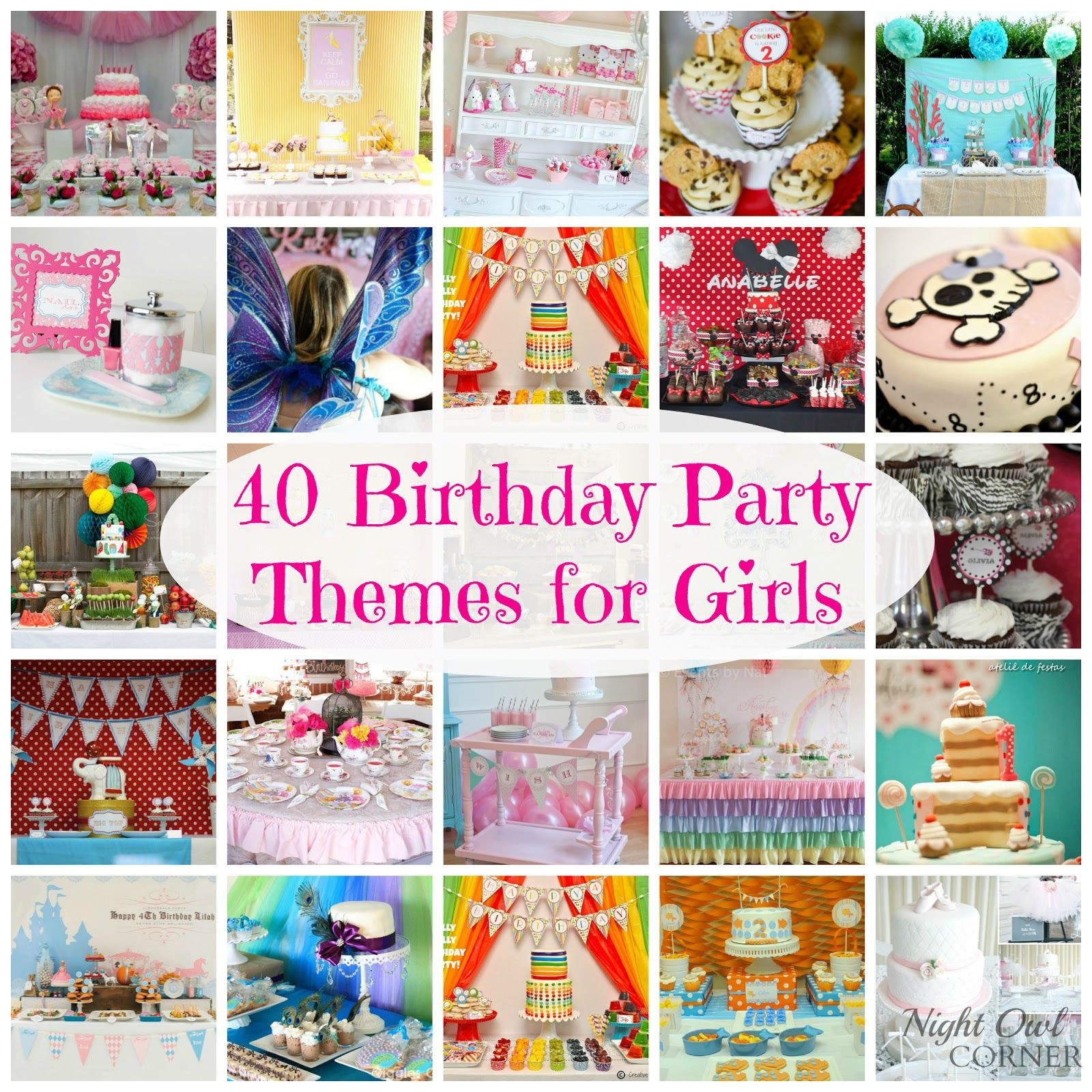 Cool 40Th Birthday Party Ideas
 Night Owl Corner 40 Birthday Party Themes for Girls