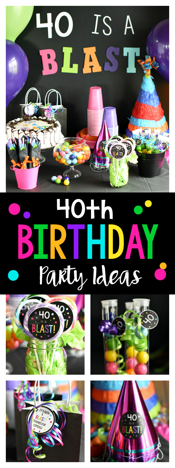 Cool 40Th Birthday Party Ideas
 40th Birthday Party 40 is a Blast – Fun Squared