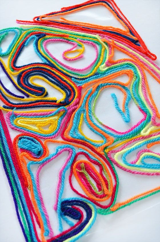 Cool Arts For Kids
 Yarn Painting Art and Crafts for Kids