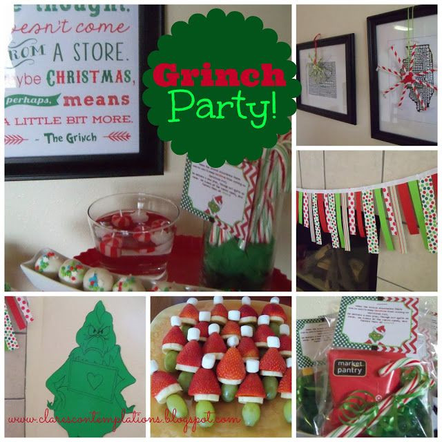 Cool Christmas Party Ideas
 Great Grinch Party lots of ideas for a low key but really