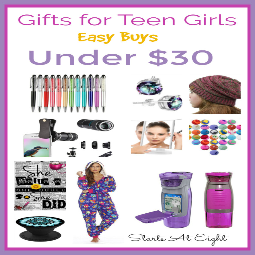 Cool Gift Ideas For Teenage Girls
 Easy Buys Under $30 Gifts for Teen Girls StartsAtEight