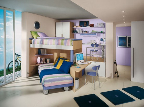 Cool Kids Room
 Best Bunk Beds Awesome Cool Kids Rooms Ideas