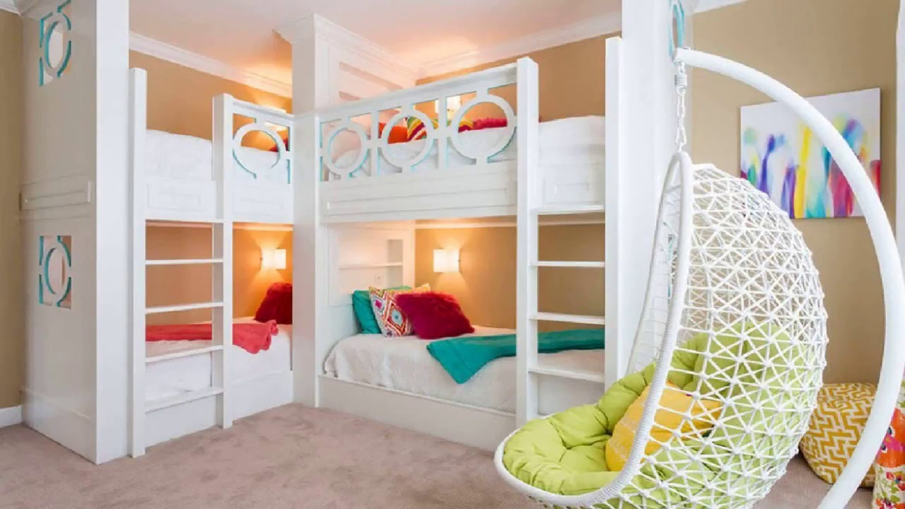 Cool Kids Room
 40 Bunk Bed Ideas DIY For Kids Fort With Slide Desk For