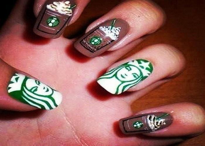 Cool Nail Styles
 Nail Designs Cool Starbucks Nail Art Designs nails